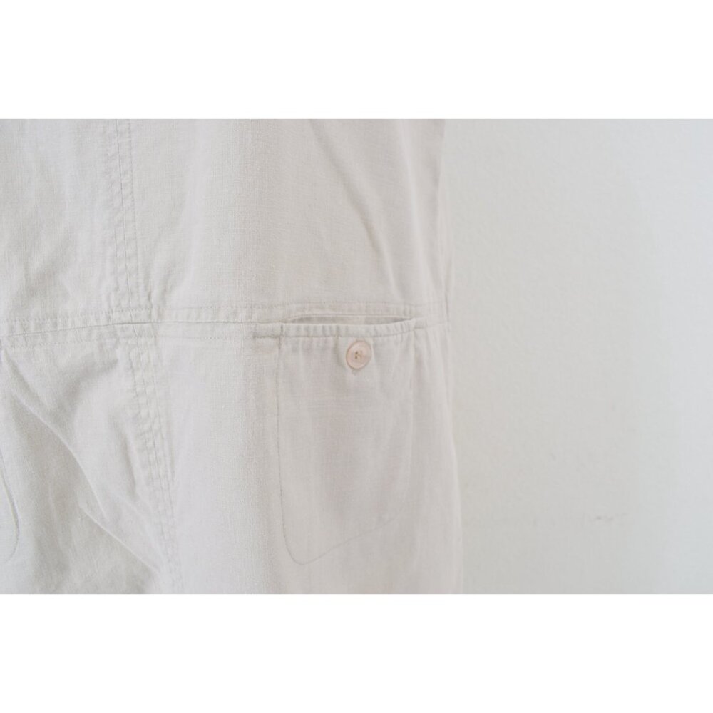 Vintage Linen/Cotton Sack Dress | 90s long dress size L - Picture 5 of 10